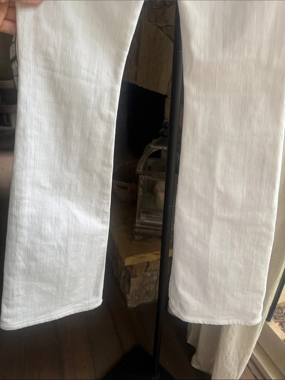 Veronica Beard Beverly Skinny Flare High Rise Jeans Sz 23 EUC White